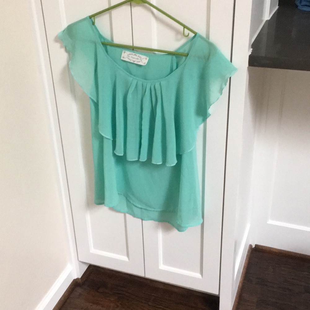 Turquoise blouse